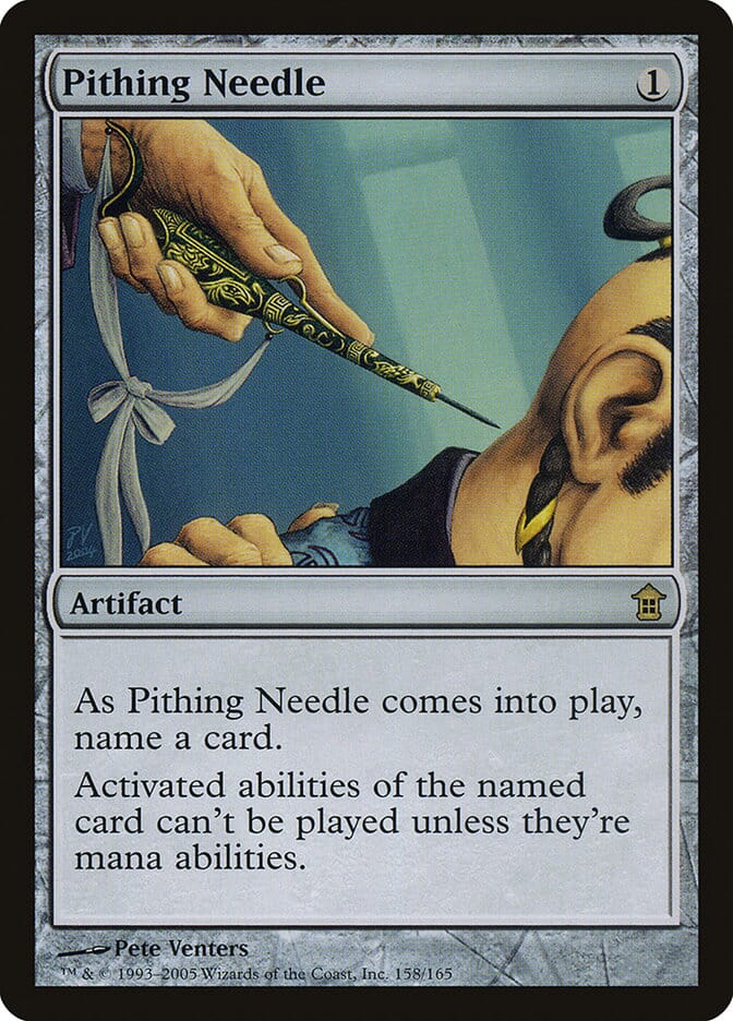 Pithing Needle [Saviors of Kamigawa] MTG Single Magic: The Gathering  | Multizone: Comics And Games