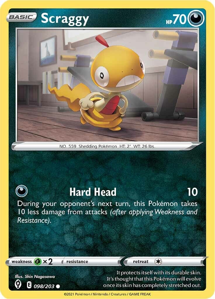Scraggy (098/203) [Sword & Shield: Evolving Skies] Pokemon Single Pokémon  | Multizone: Comics And Games