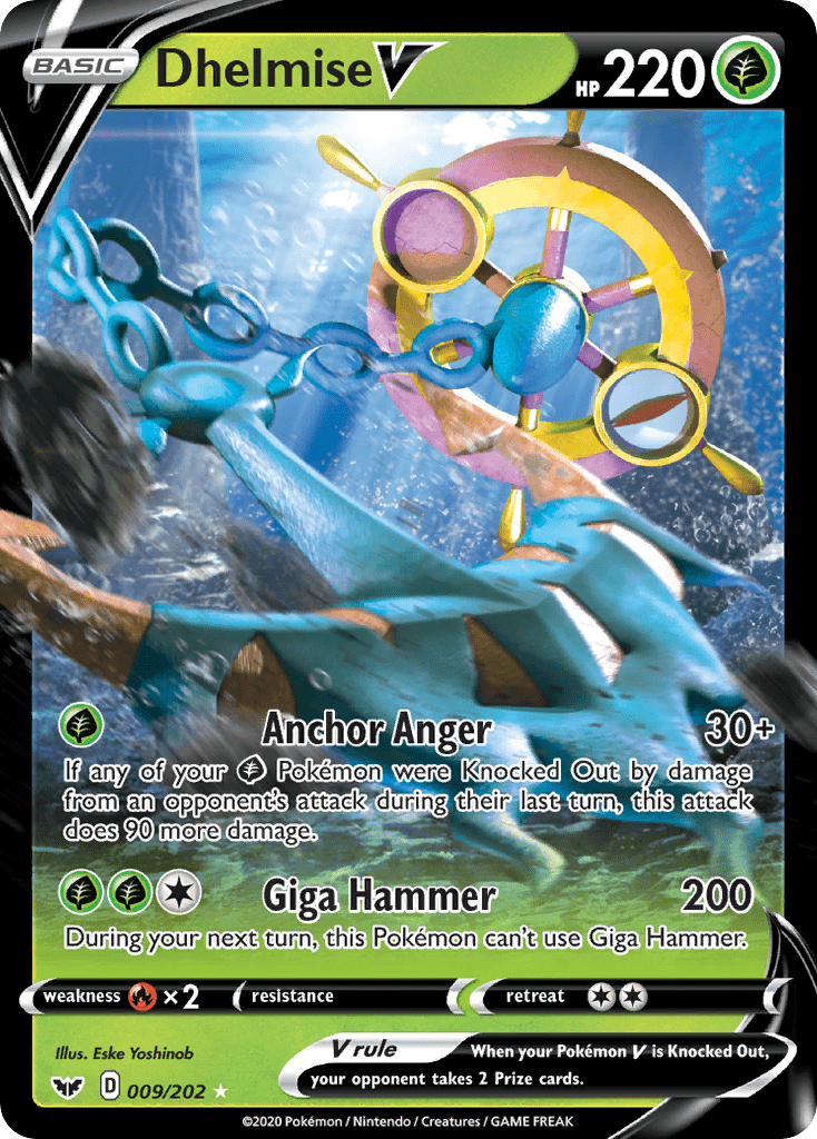 Dhelmise V (009/202) [Sword & Shield: Base Set] Pokemon Single Pokémon  | Multizone: Comics And Games