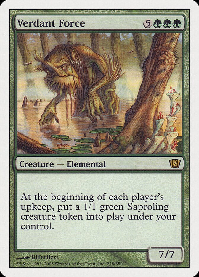 Verdant Force (9th Edition) [Oversize Cards] MTG Single Magic: The Gathering  | Multizone: Comics And Games