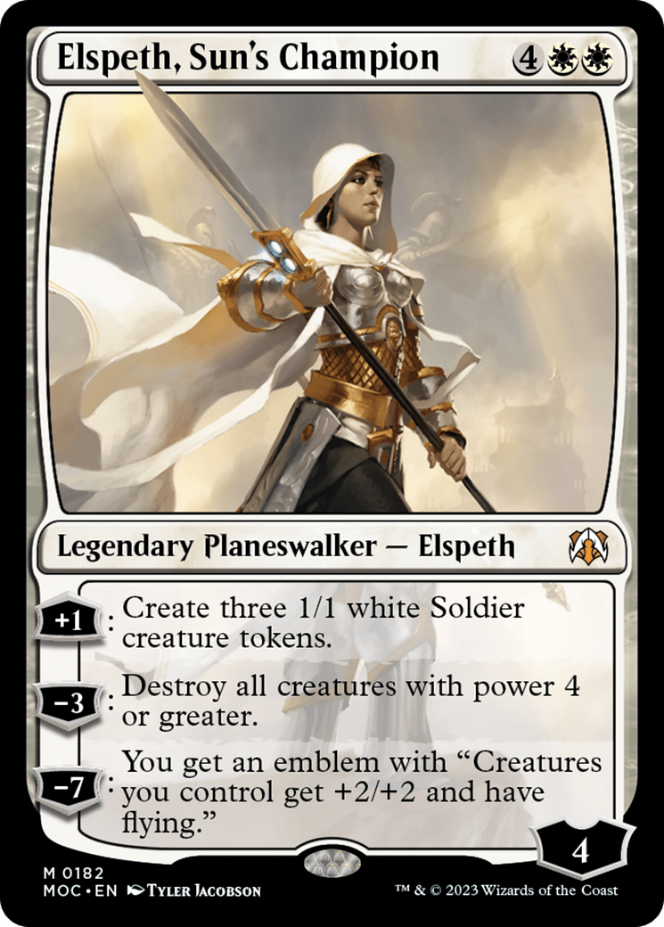 Elspeth, Sun's Champion [March of the Machine Commander] MTG Single Magic: The Gathering  | Multizone: Comics And Games