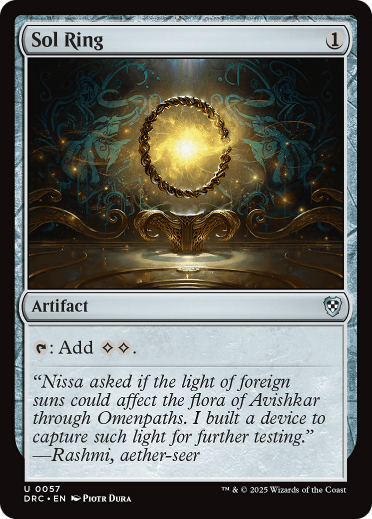 Sol Ring (0057) [Aetherdrift Commander] MTG Single Magic: The Gathering  | Multizone: Comics And Games