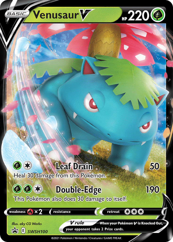 Venusaur V (SWSH100) [Sword & Shield: Black Star Promos] Pokemon Single Pokémon  | Multizone: Comics And Games