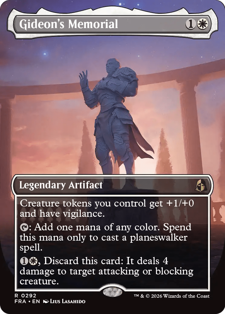 Gideon's Memorial (Borderless) [Reality Fracture] MTG Single Magic: The Gathering  | Multizone: Comics And Games