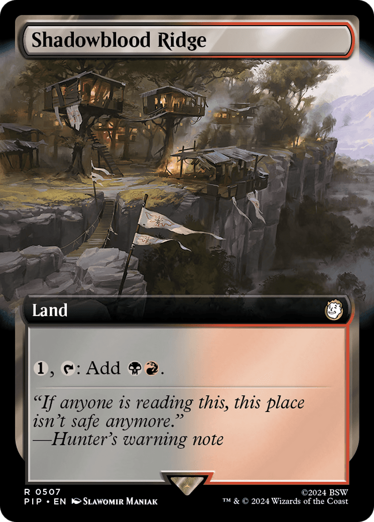 Shadowblood Ridge (Extended Art) [Fallout] MTG Single Magic: The Gathering  | Multizone: Comics And Games