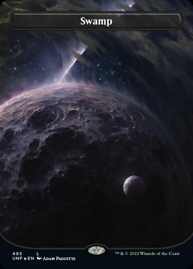 Swamp (493) (Orbital Space-ic Land) (Galaxy Foil) [Unfinity] MTG Single Magic: The Gathering  | Multizone: Comics And Games