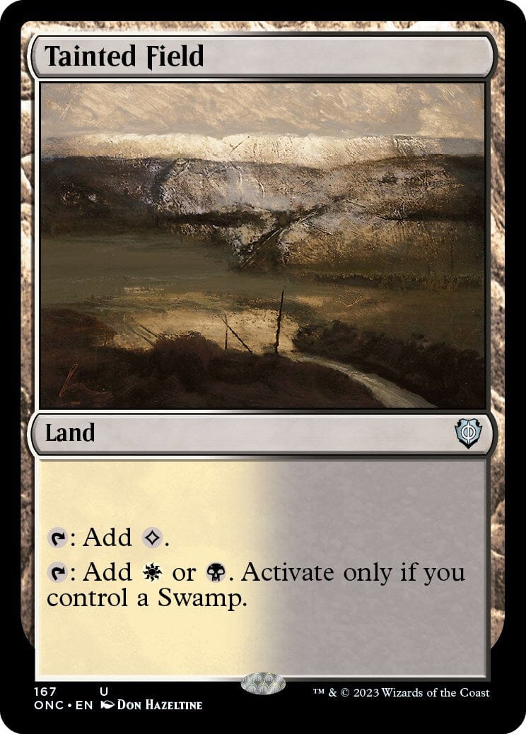 Tainted Field [Phyrexia: All Will Be One Commander] MTG Single Magic: The Gathering  | Multizone: Comics And Games