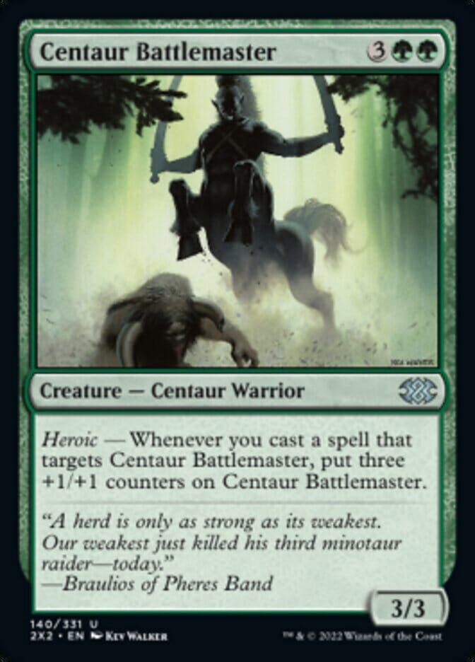 Centaur Battlemaster [Double Masters 2022] MTG Single Magic: The Gathering  | Multizone: Comics And Games