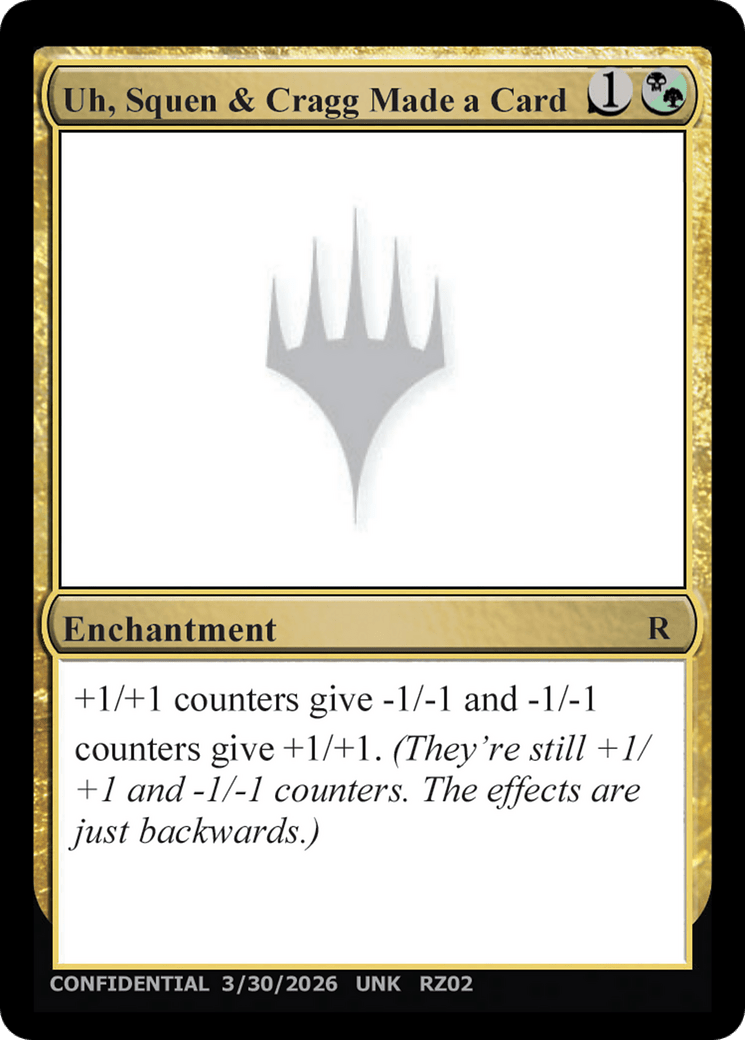 Uh, Squen & Cragg Made a Card [Unknown Event] MTG Single Magic: The Gathering  | Multizone: Comics And Games