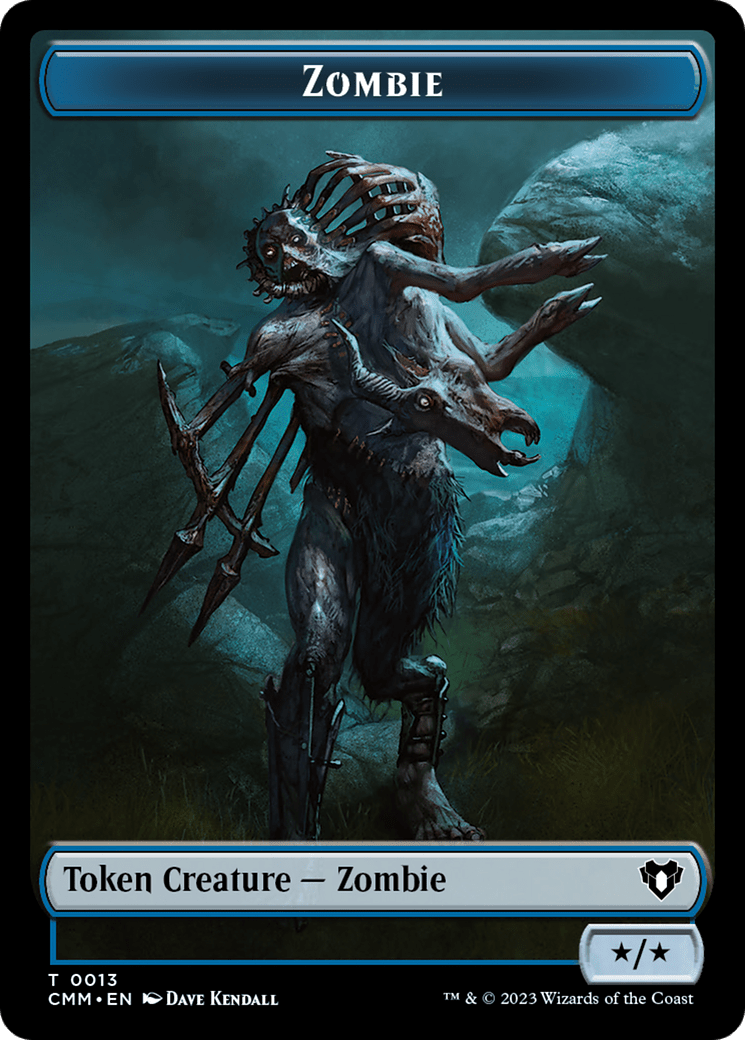 Spirit (0039) // Zombie (0013) Double-Sided Token [Commander Masters Tokens] MTG Single Magic: The Gathering  | Multizone: Comics And Games