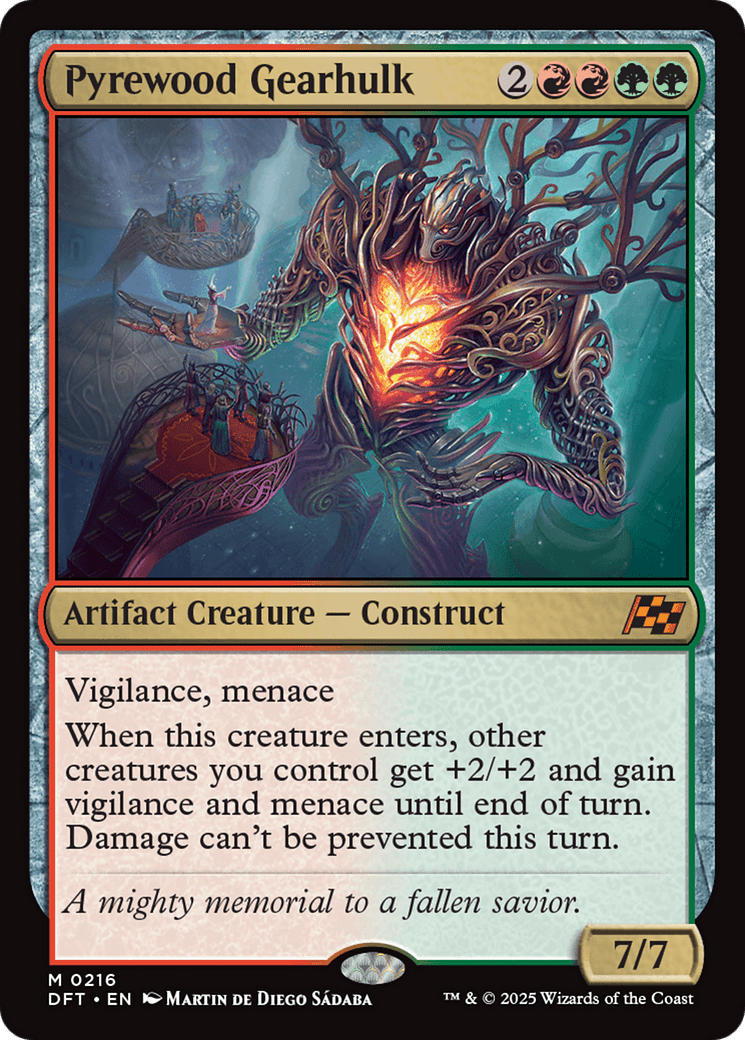 Pyrewood Gearhulk [Aetherdrift] MTG Single Magic: The Gathering  | Multizone: Comics And Games