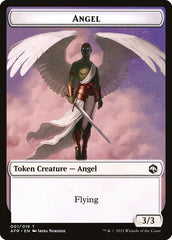 Angel // Dog Illusion Double-Sided Token [Dungeons & Dragons: Adventures in the Forgotten Realms Tokens] MTG Single Magic: The Gathering  | Multizone: Comics And Games