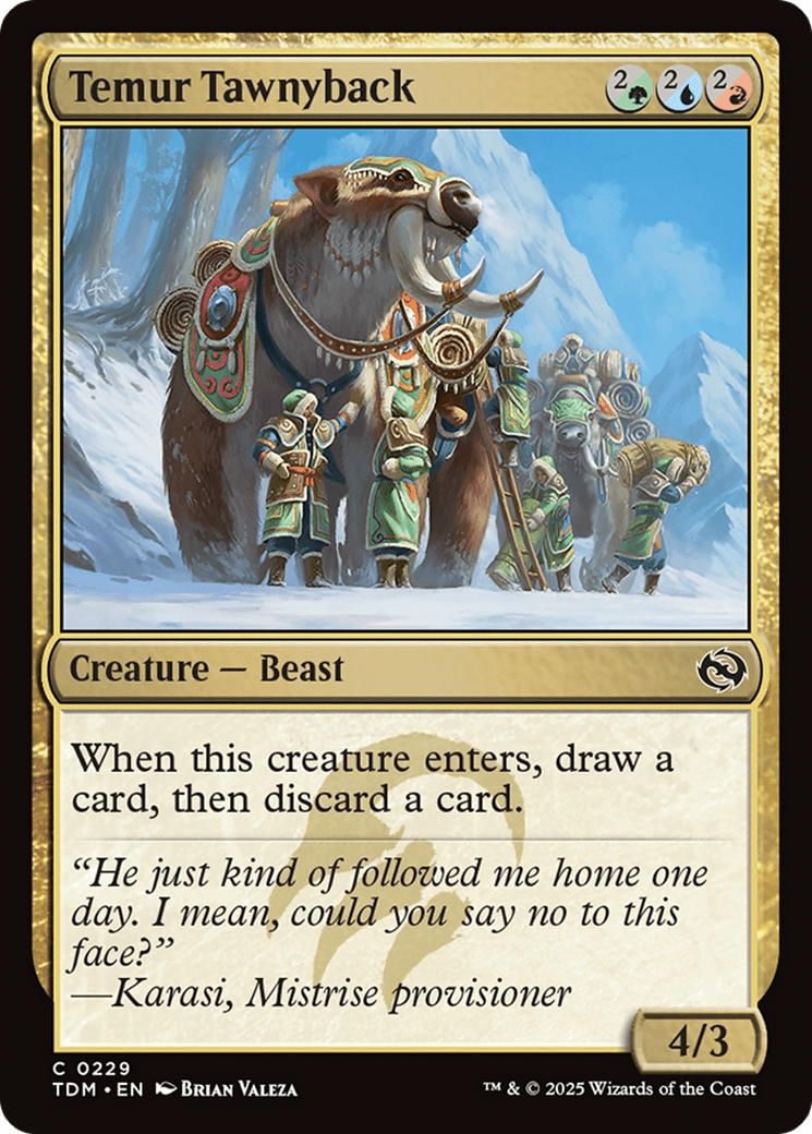 Temur Tawnyback [Tarkir: Dragonstorm] MTG Single Magic: The Gathering  | Multizone: Comics And Games