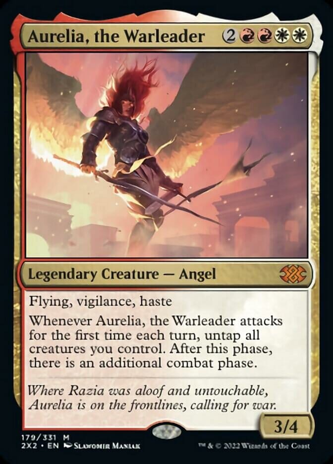 Aurelia, the Warleader [Double Masters 2022] MTG Single Magic: The Gathering  | Multizone: Comics And Games
