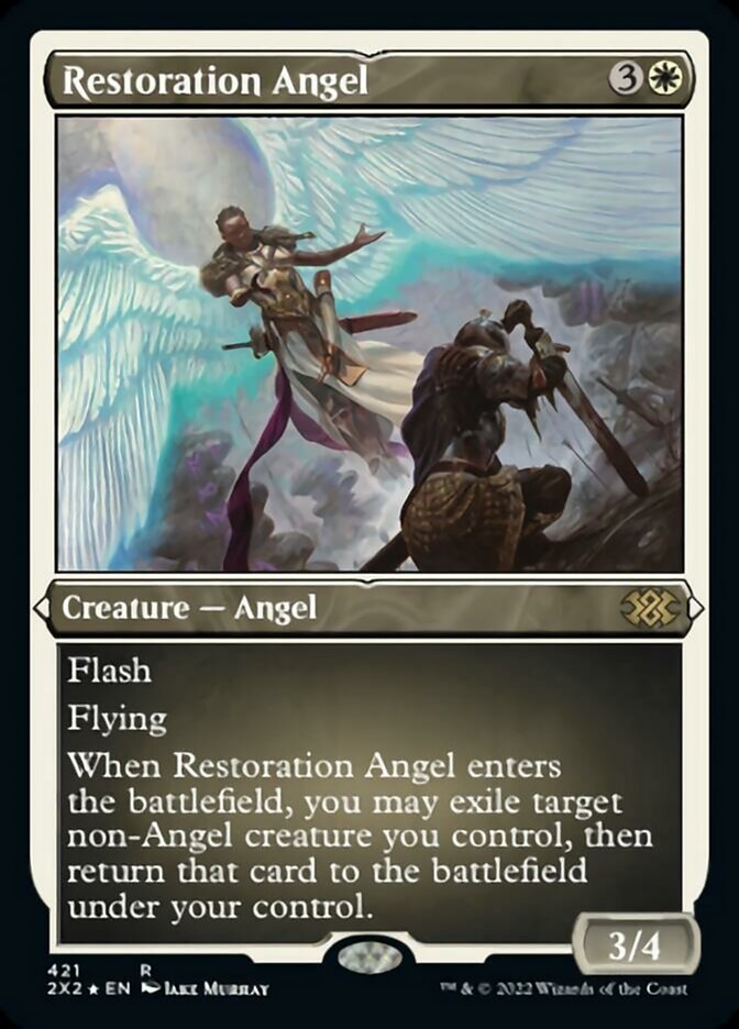 Restoration Angel (Foil Etched) [Double Masters 2022] | Multizone: Comics And Games