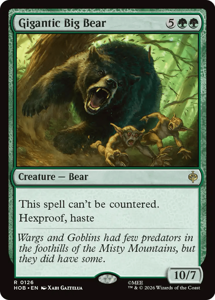 Gigantic Big Bear [The Hobbit] MTG Single Magic: The Gathering  | Multizone: Comics And Games