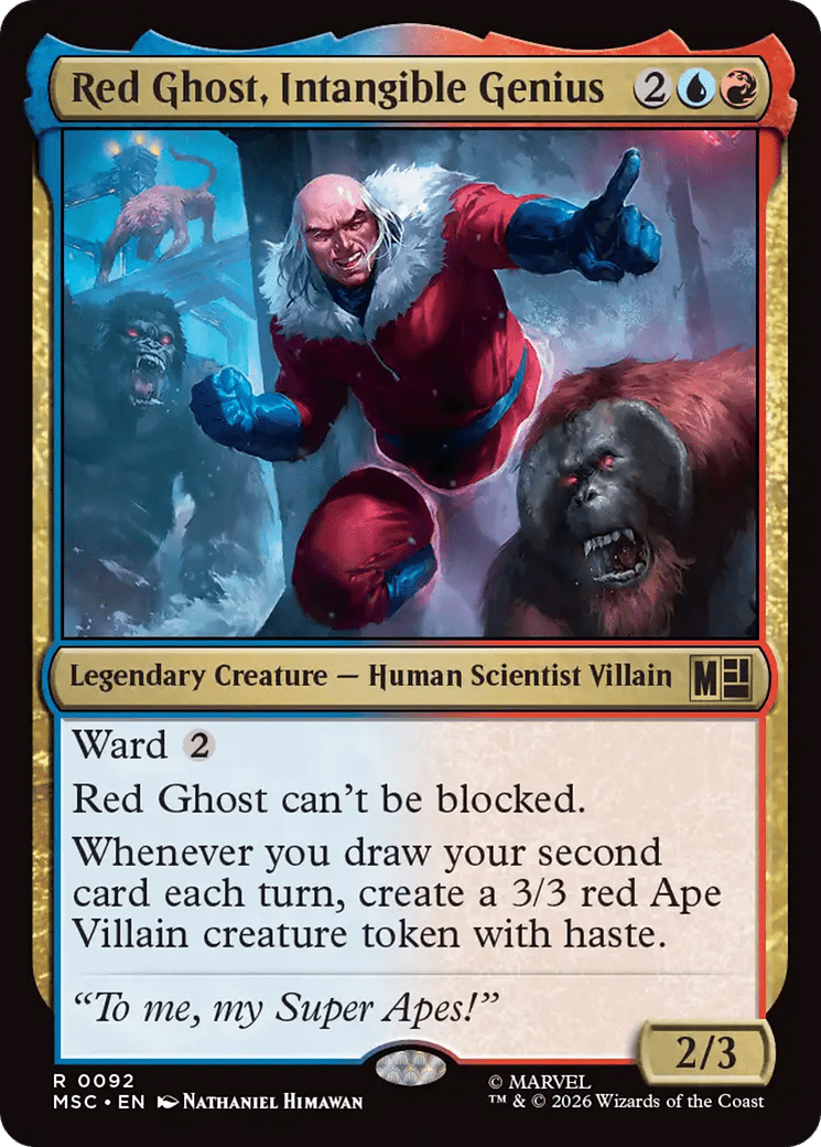 Red Ghost, Intangible Genius [Marvel Super Heroes Commander] MTG Single Magic: The Gathering  | Multizone: Comics And Games