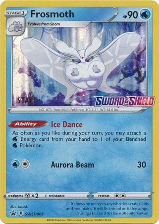Frosmoth (SWSH007) (Staff Prerelease Promo) [Sword & Shield: Black Star Promos] Pokemon Single Pokémon  | Multizone: Comics And Games