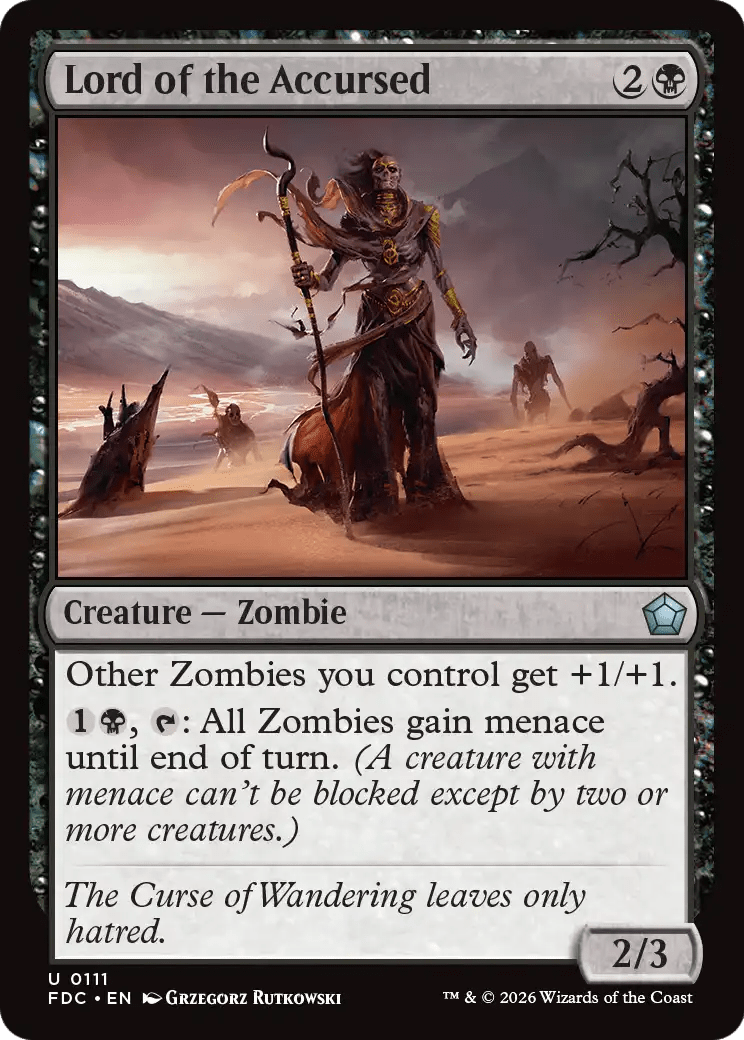Lord of the Accursed [Foundations Commander] MTG Single Magic: The Gathering  | Multizone: Comics And Games