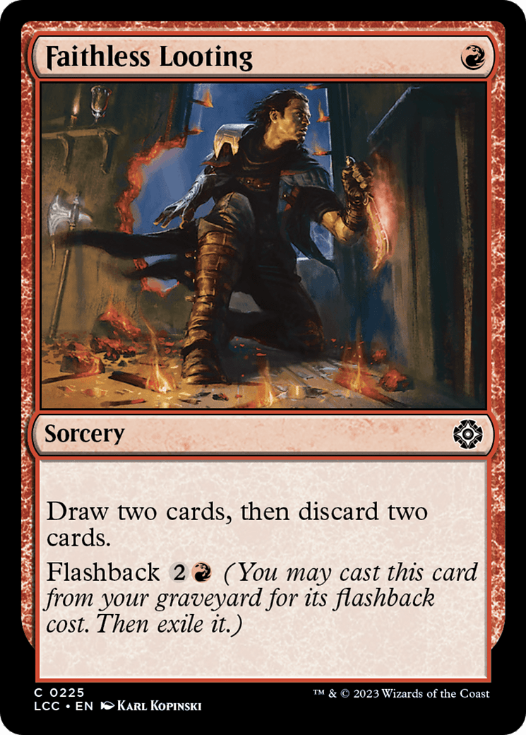 Faithless Looting [The Lost Caverns of Ixalan Commander] MTG Single Magic: The Gathering  | Multizone: Comics And Games