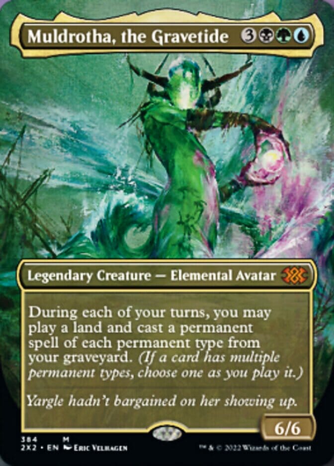 Muldrotha, the Gravetide (Borderless Alternate Art) [Double Masters 2022] MTG Single Magic: The Gathering  | Multizone: Comics And Games