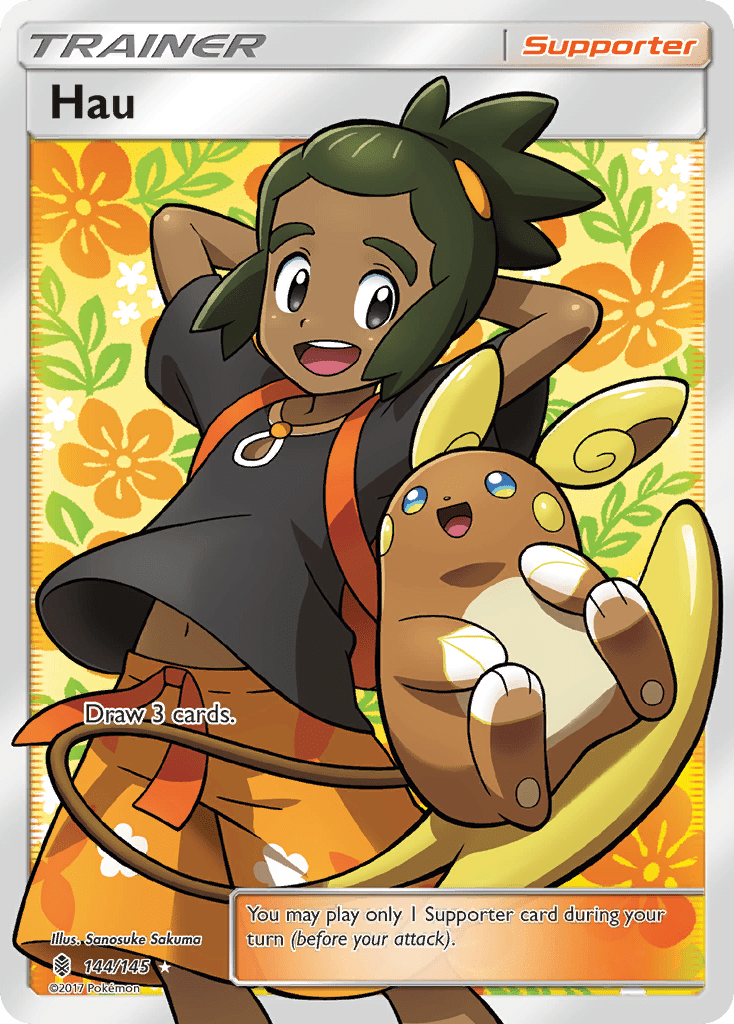 Hau (144/145) [Sun & Moon: Guardians Rising] Pokemon Single Pokémon  | Multizone: Comics And Games