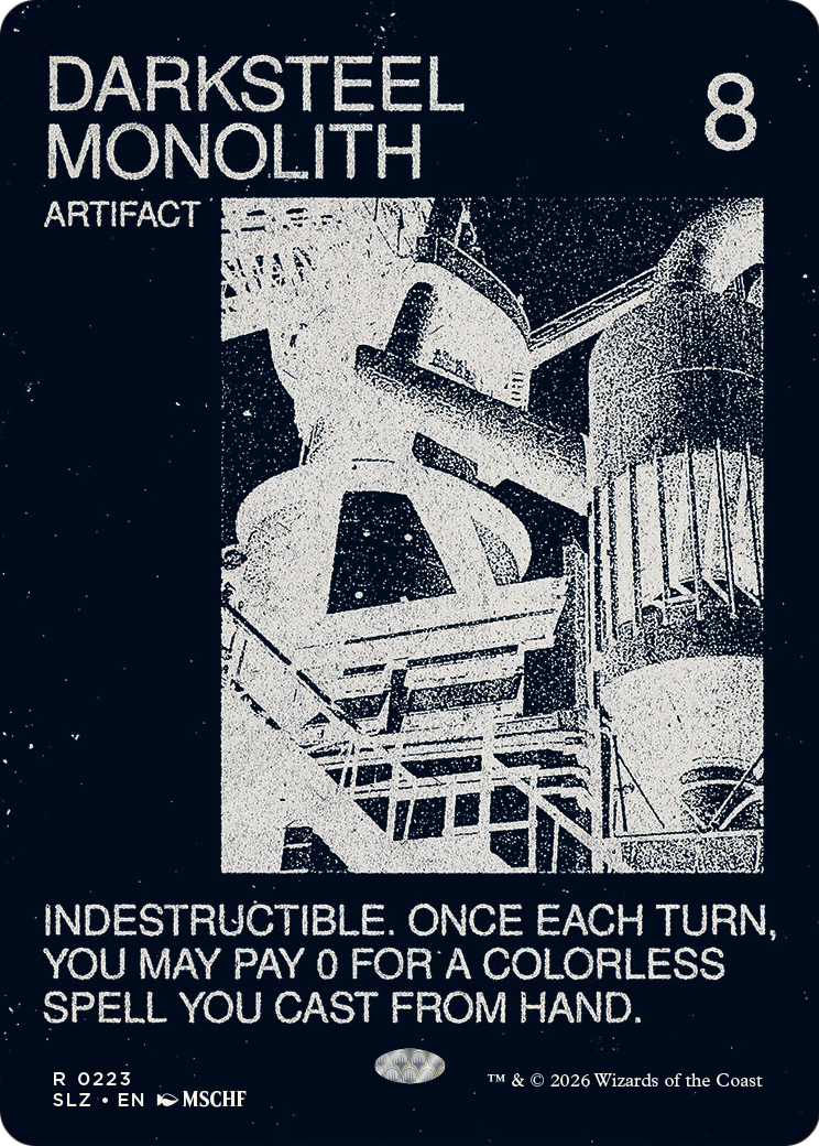 Darksteel Monolith (0223) [Secret Lair x MSCHF: The Zeta Set] | Multizone: Comics And Games