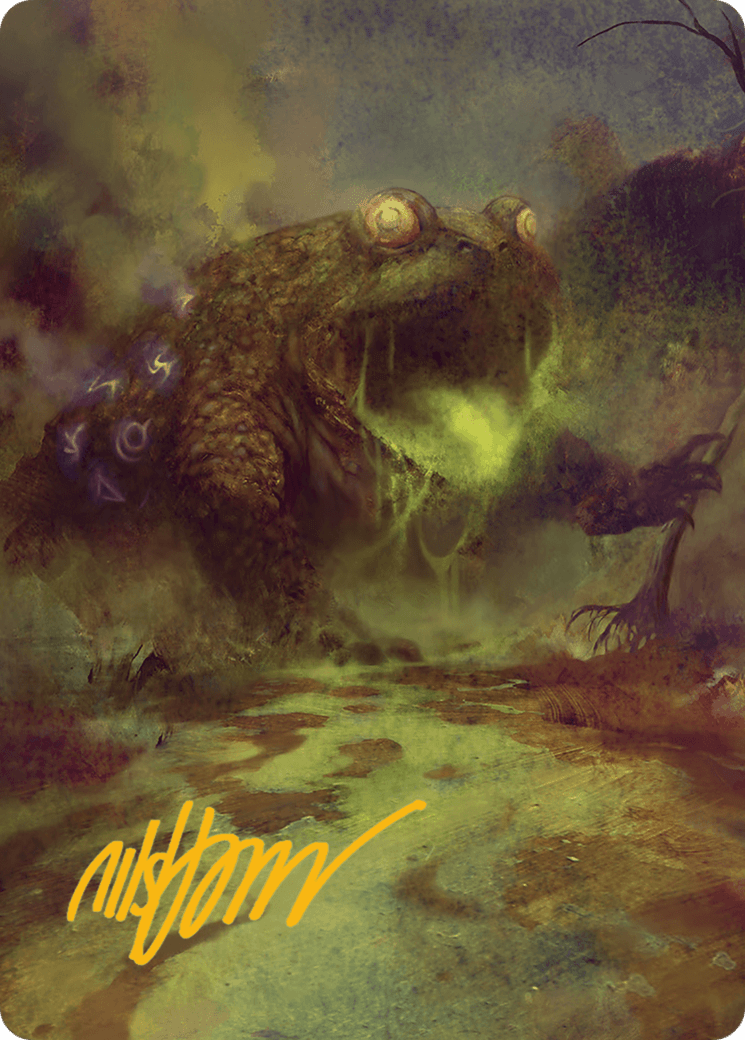 The Gitrog Monster Art Card (Gold-Stamped Signature) [Bloomburrow Art Series] MTG Single Magic: The Gathering  | Multizone: Comics And Games