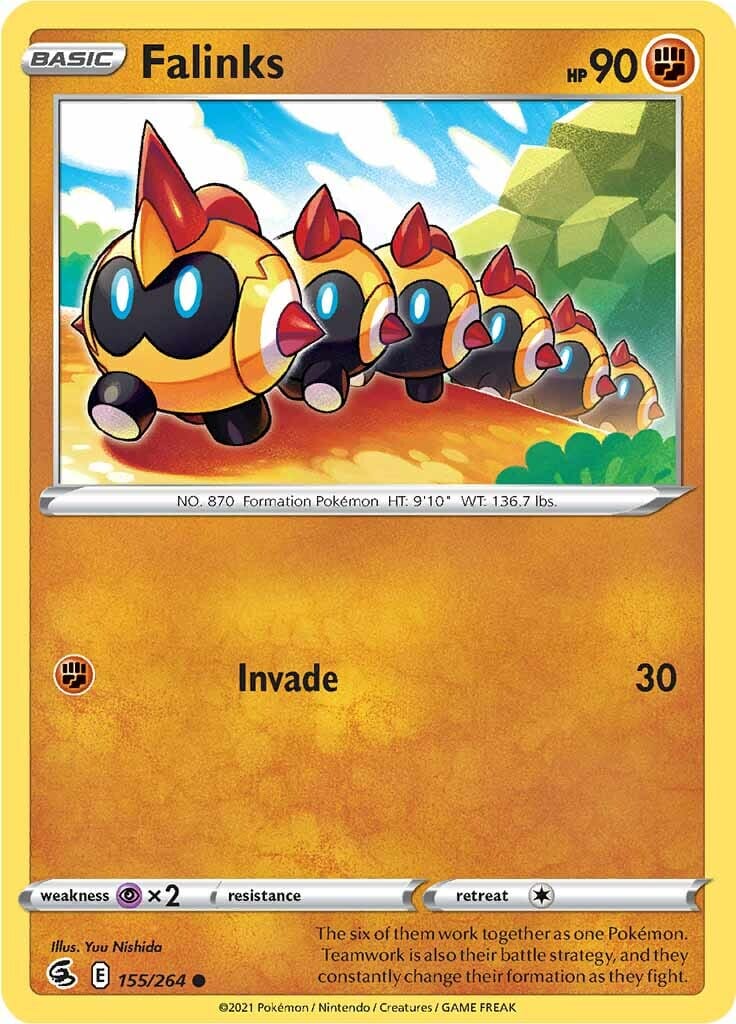 Falinks (155/264) [Sword & Shield: Fusion Strike] Pokemon Single Pokémon  | Multizone: Comics And Games