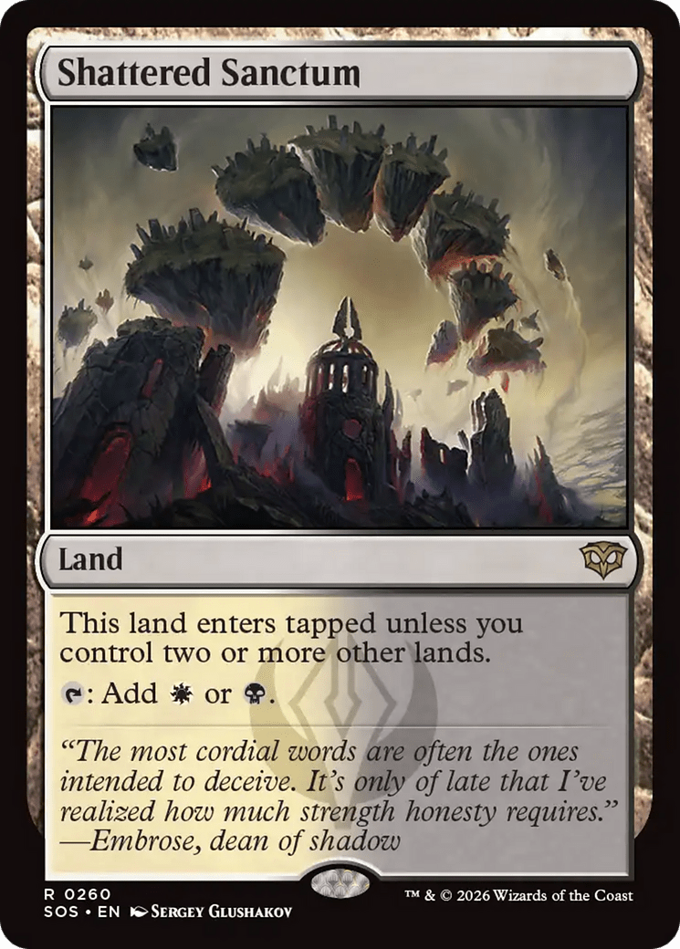 Shattered Sanctum [Secrets of Strixhaven] MTG Single Magic: The Gathering  | Multizone: Comics And Games