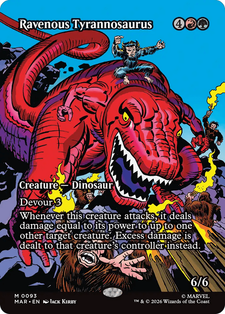 Ravenous Tyrannosaurus (Borderless) [Marvel Universe: Eternal-Legal] | Multizone: Comics And Games