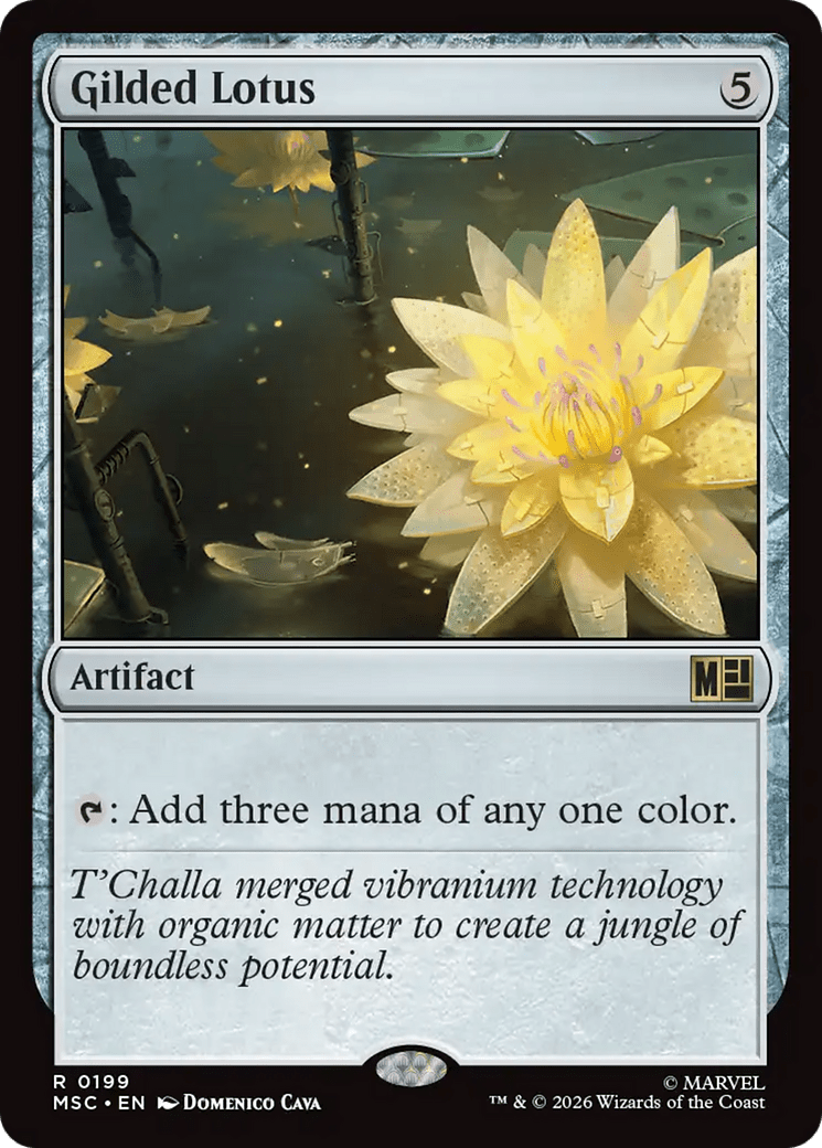 Gilded Lotus (Surge Foil) [Marvel Super Heroes Commander] MTG Single Magic: The Gathering  | Multizone: Comics And Games