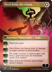 Nicol Bolas, the Ravager // Nicol Bolas, the Arisen (Borderless) [Secret Lair: From Cute to Brute] MTG Single Magic: The Gathering  | Multizone: Comics And Games