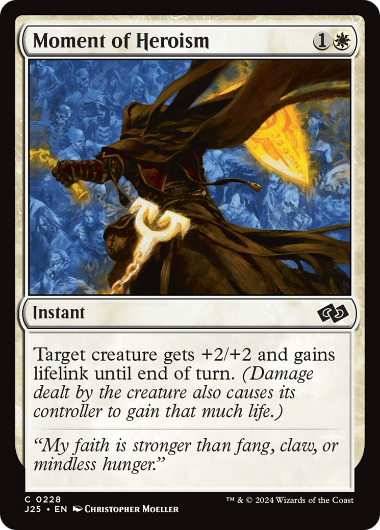 Moment of Heroism [Foundations Jumpstart] MTG Single Magic: The Gathering  | Multizone: Comics And Games