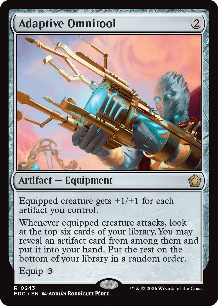 Adaptive Omnitool [Foundations Commander] MTG Single Magic: The Gathering  | Multizone: Comics And Games