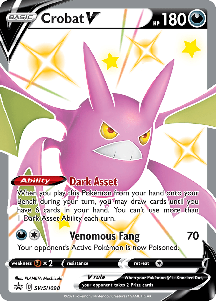 Crobat V (SWSH098) [Sword & Shield: Black Star Promos] Pokemon Single Pokémon  | Multizone: Comics And Games