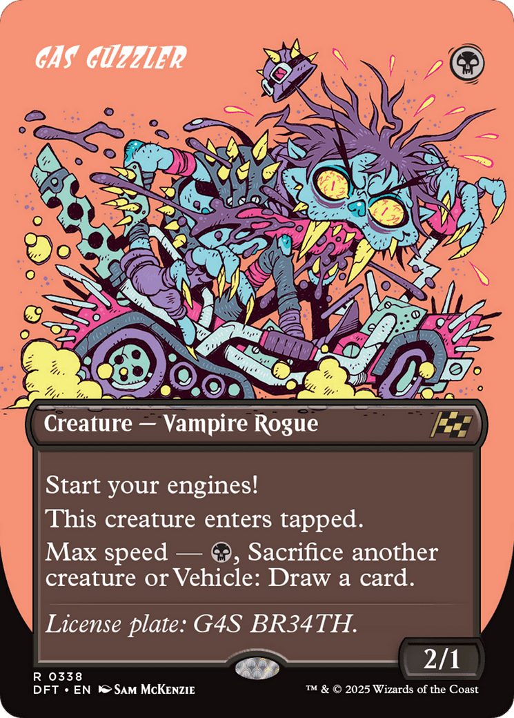 Gas Guzzler (Borderless) [Aetherdrift] MTG Single Magic: The Gathering  | Multizone: Comics And Games