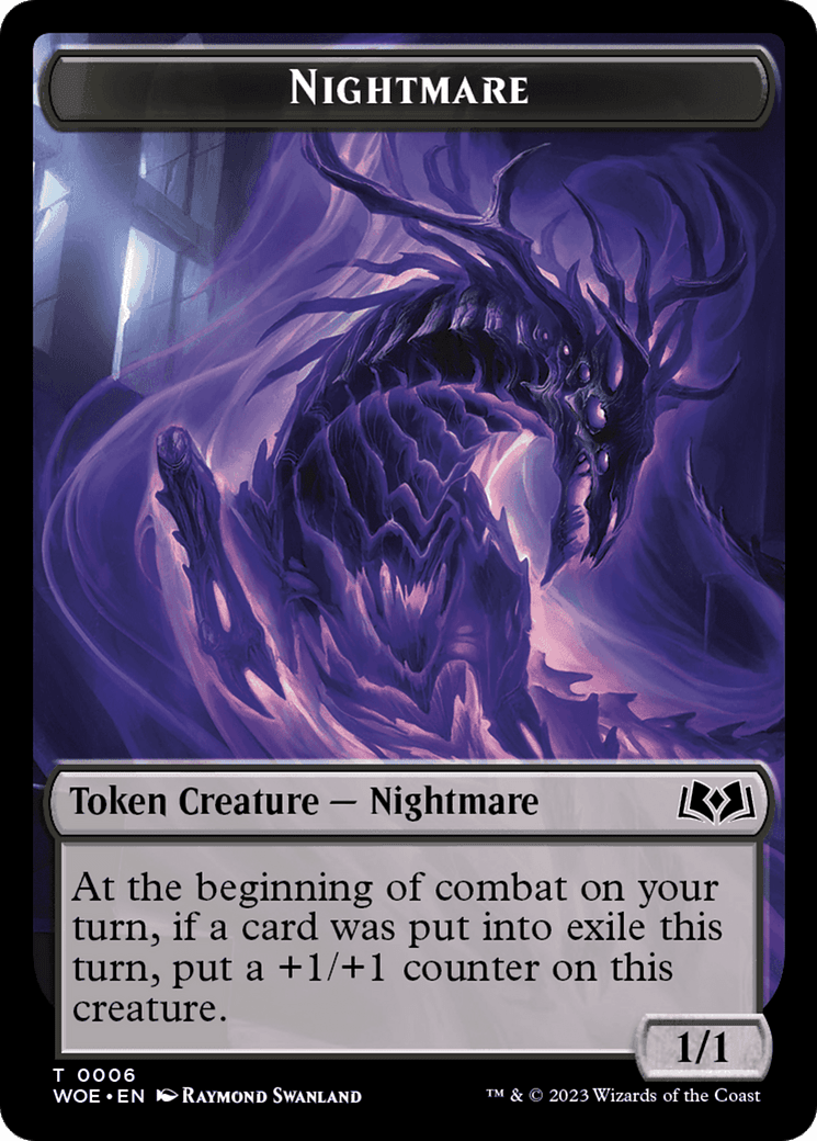 Nightmare // Food (0013) Double-Sided Token [Wilds of Eldraine Tokens] MTG Single Magic: The Gathering  | Multizone: Comics And Games