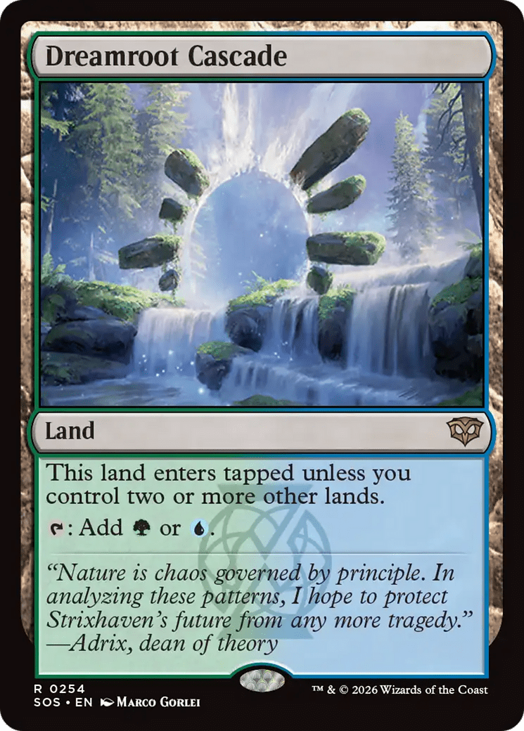 Dreamroot Cascade [Secrets of Strixhaven] MTG Single Magic: The Gathering  | Multizone: Comics And Games