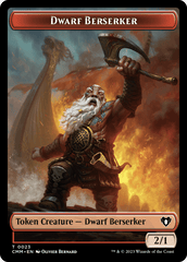 The Monarch // Dwarf Berserker Double-Sided Token [Commander Masters Tokens] MTG Single Magic: The Gathering  | Multizone: Comics And Games
