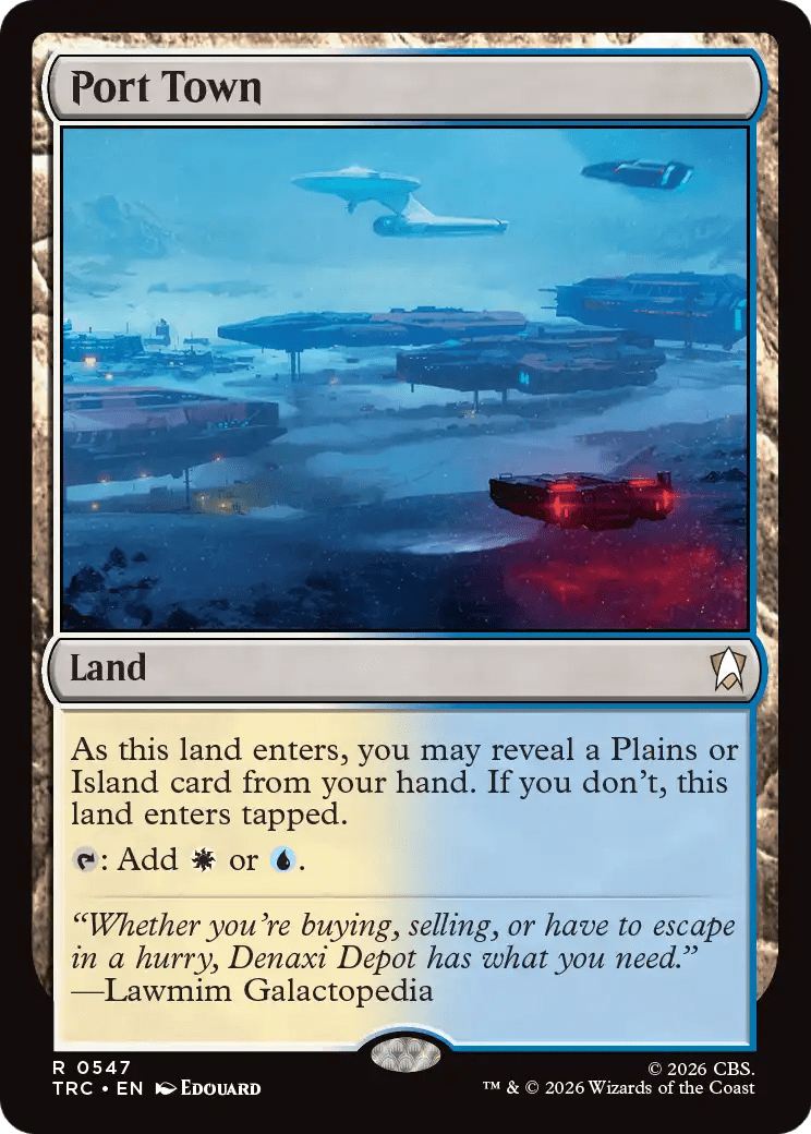 Port Town (Surge Foil) [Star Trek Commander] MTG Single Magic: The Gathering  | Multizone: Comics And Games