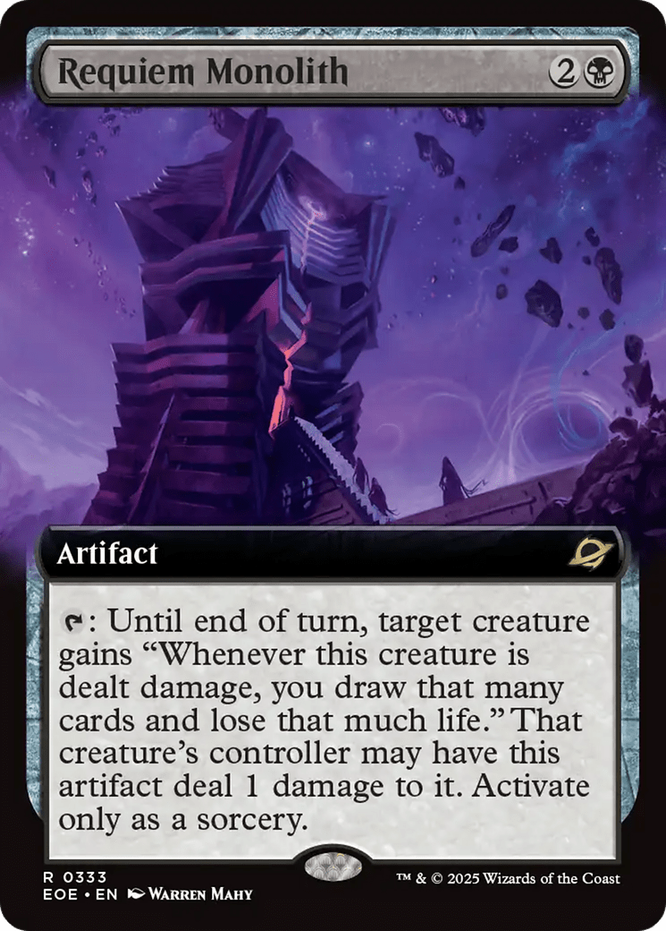 Requiem Monolith (Extended Art) [Edge of Eternities] MTG Single Magic: The Gathering  | Multizone: Comics And Games