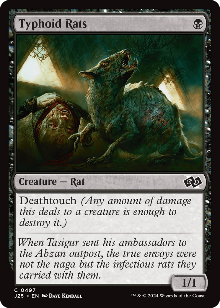 Typhoid Rats [Foundations Jumpstart] MTG Single Magic: The Gathering  | Multizone: Comics And Games
