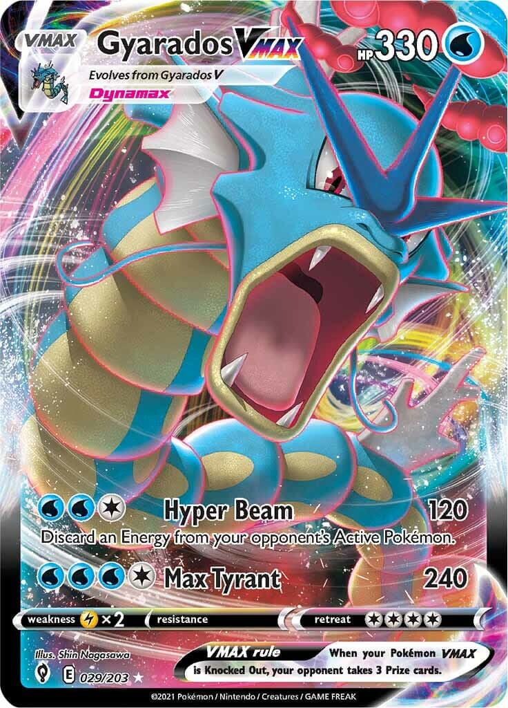 Gyarados VMAX (029/203) [Sword & Shield: Evolving Skies] Pokemon Single Pokémon  | Multizone: Comics And Games