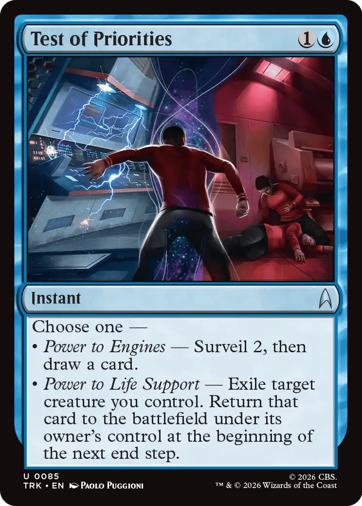Test of Priorities [Star Trek] MTG Single Magic: The Gathering  | Multizone: Comics And Games