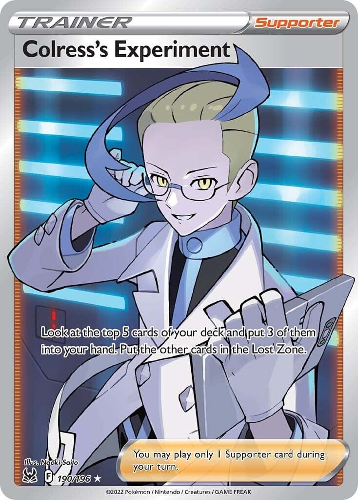 Colress's Experiment (190/196) [Sword & Shield: Lost Origin] Pokemon Single Pokémon  | Multizone: Comics And Games