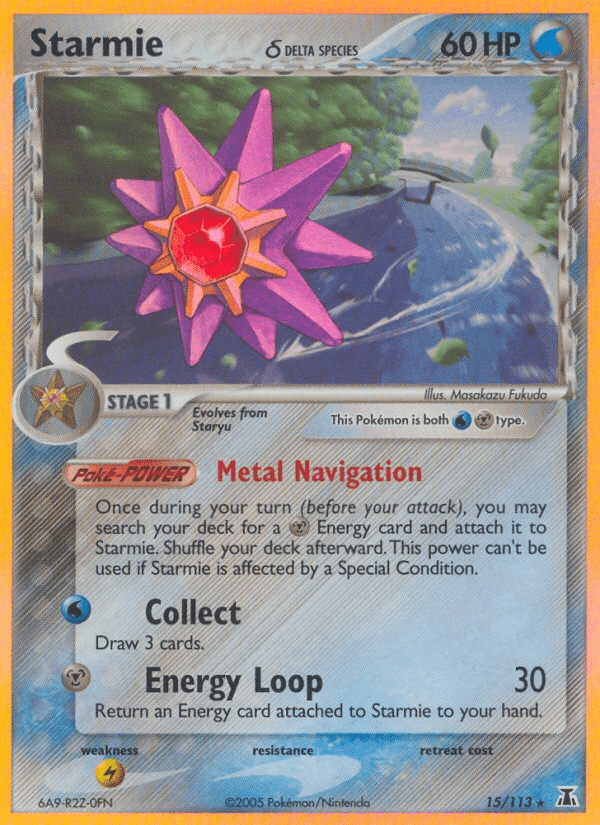 Starmie (15/113) (Delta Species) [EX: Delta Species] Pokemon Single Pokémon  | Multizone: Comics And Games