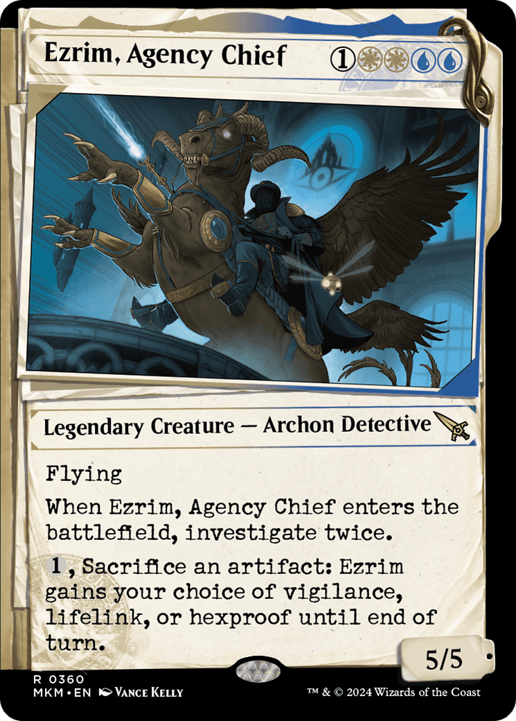 Ezrim, Agency Chief (Showcase) [Murders at Karlov Manor] MTG Single Magic: The Gathering  | Multizone: Comics And Games