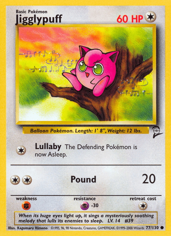 Jigglypuff (77/130) [Base Set 2] Pokemon Single Pokémon  | Multizone: Comics And Games
