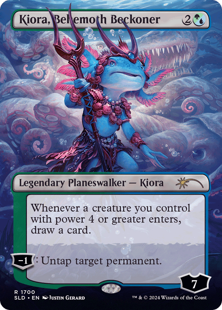 Kiora, Behemoth Beckoner (Rainbow Foil) [Secret Lair Drop Series] MTG Single Magic: The Gathering  | Multizone: Comics And Games
